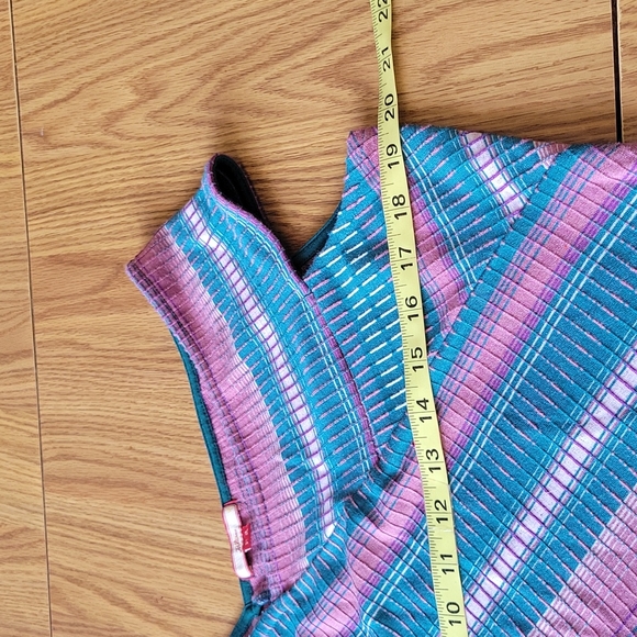 Joe brown maxi dress sleevesles v-neck size UK 16 colors pink purple green - Picture 13 of 16